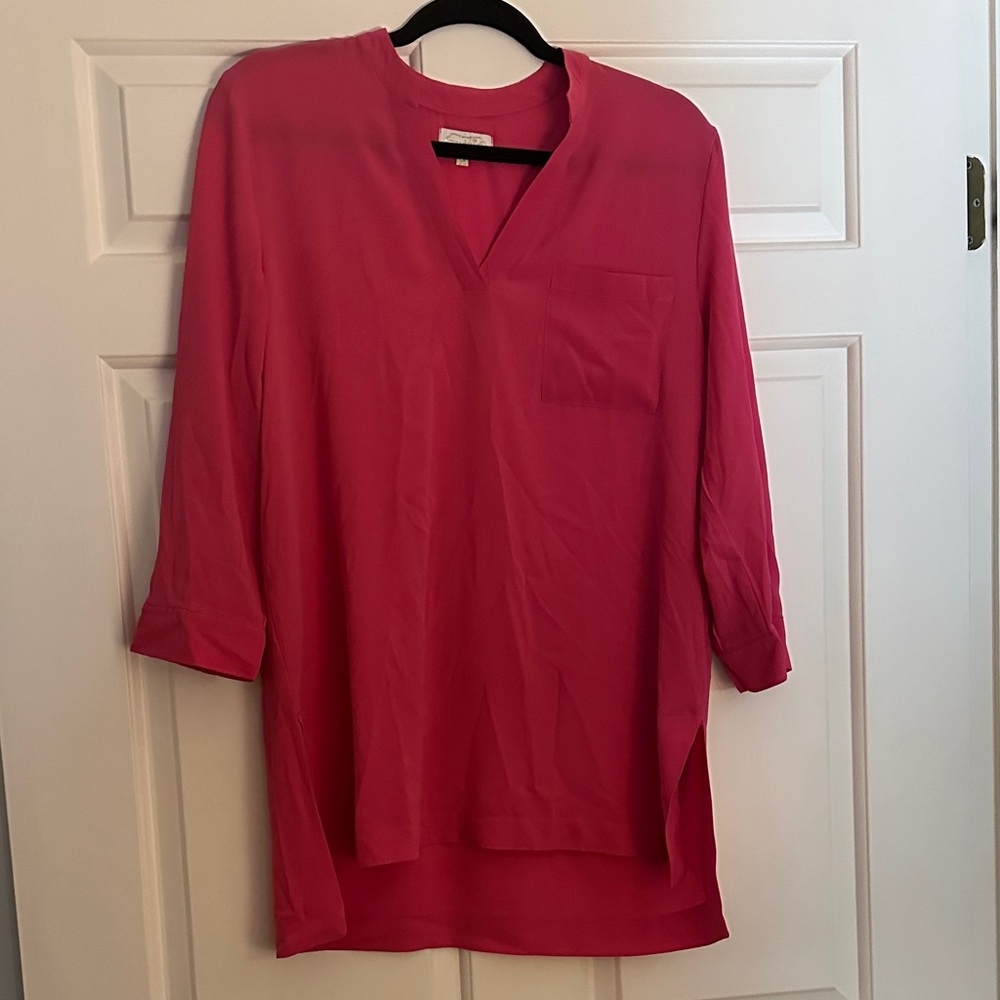 Mud Pie Vivid Pink Tunic Top